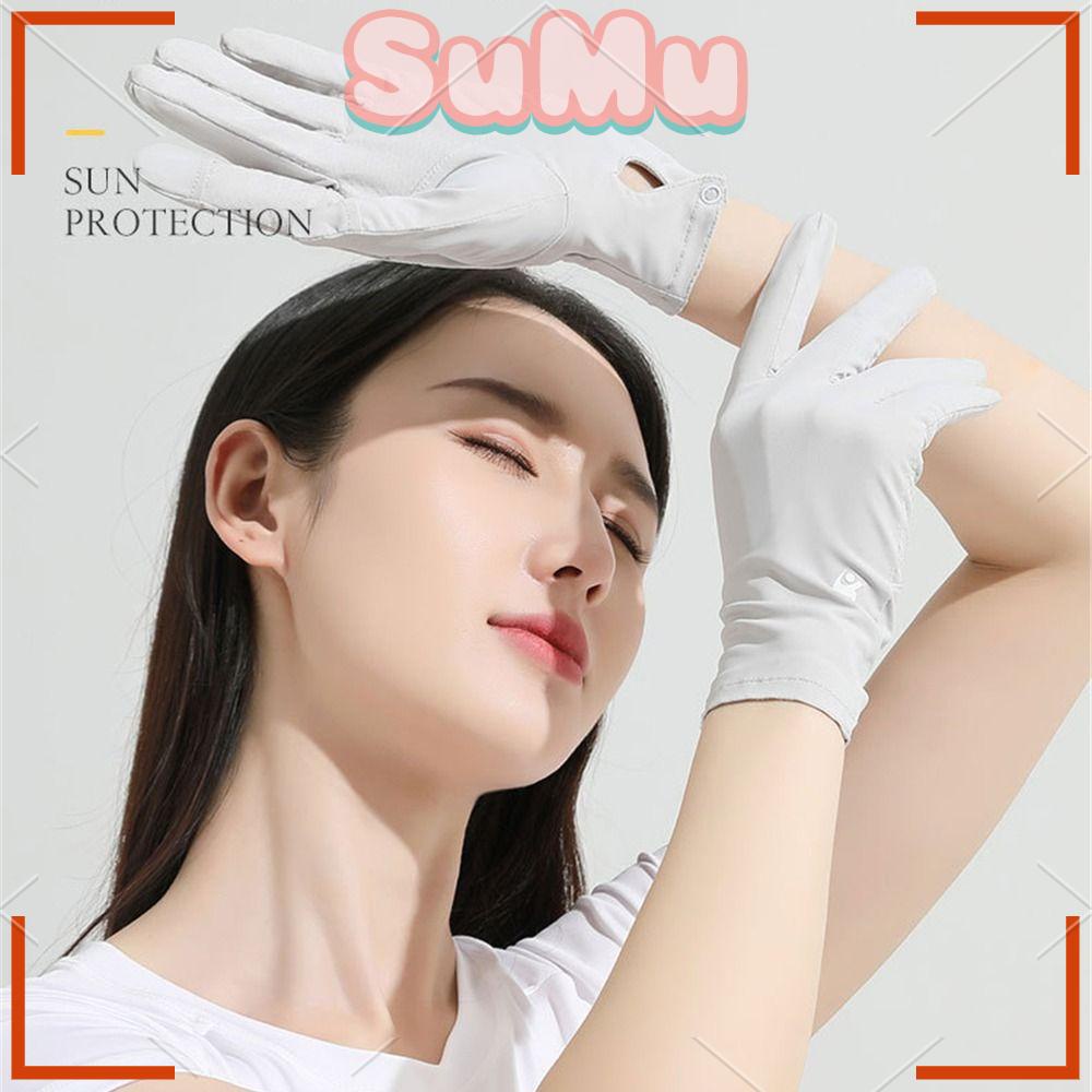 SUMU Găng Tay Lái Xe Chống Nắng Chất Liệu Lụa Mát Cao Cấp Thời Trang