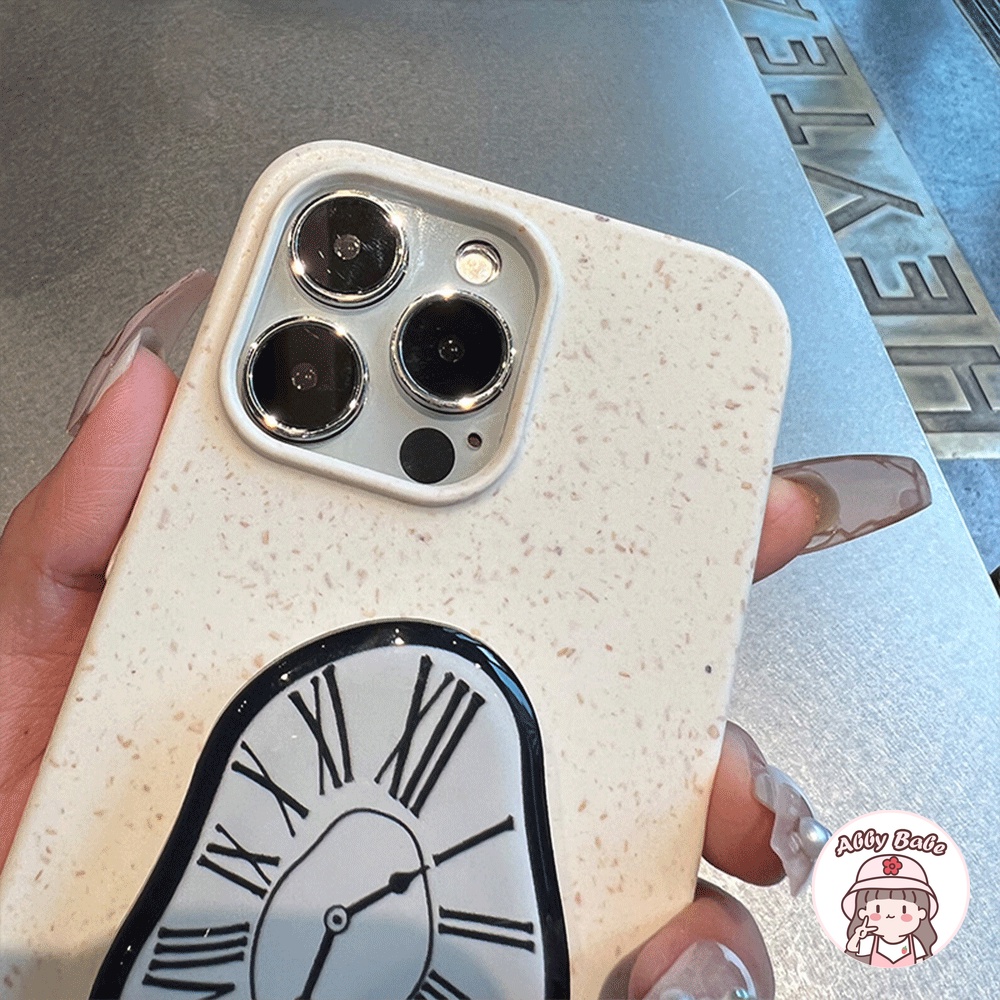 Ốp Điện Thoại TPU Mềm Bóng Có Giá Đứng Và Ngăn Đựng Đồng Hồ Chống Bụi Cho IPhone 14 Pro Max 11