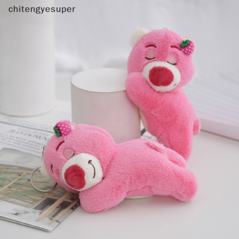 DISNEY Móc Khóa Gấu Nhồi Bông Mềm Mại Đáng Yêu Cho Bé