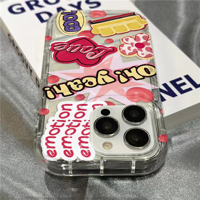 Ốp Điện Thoại Mềm Trong Suốt In Chữ Tiếng Anh Dễ Thương Cho iPhone14promax7 SXQV sins1312 plusxr118
