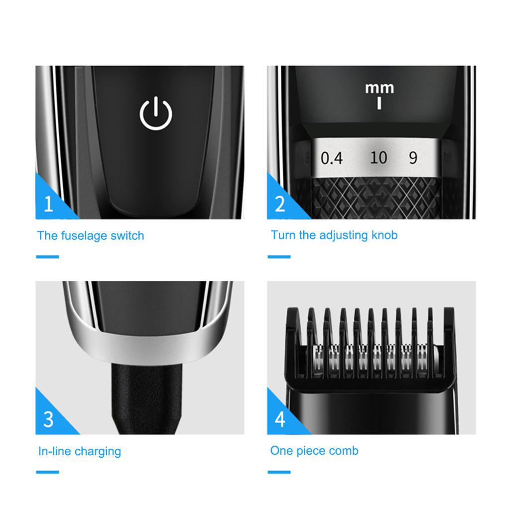 Bộ Tông Đơ Cắt Tóc Chuyên Nghiệp Tùy Chỉnh Tiện Dụng Cho Gia Đình