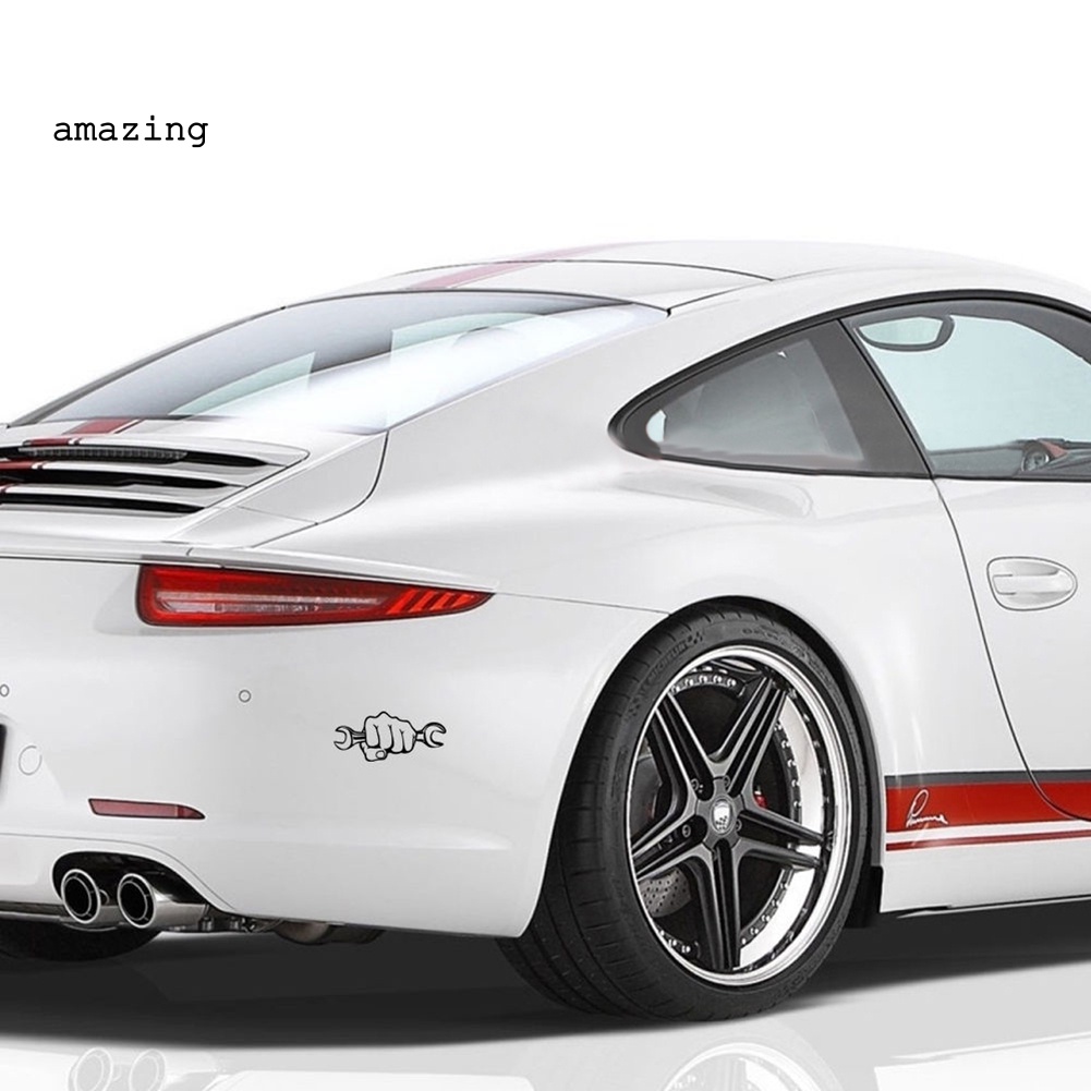 Đề Can Tự Dính Hình Cờ Lê Cơ Khí Thời Trang Trang Trí Xe Hơi / Xe Máy