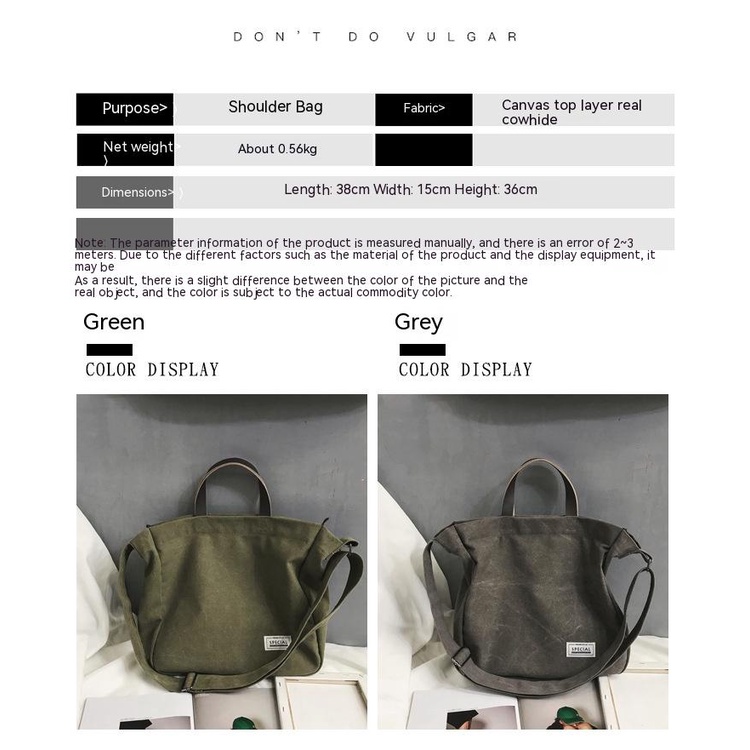 Túi đeo vai thủy triều nhãn hiệu nước giặt vải bạt nghiêng túi xách cũ đơn giản    笔记