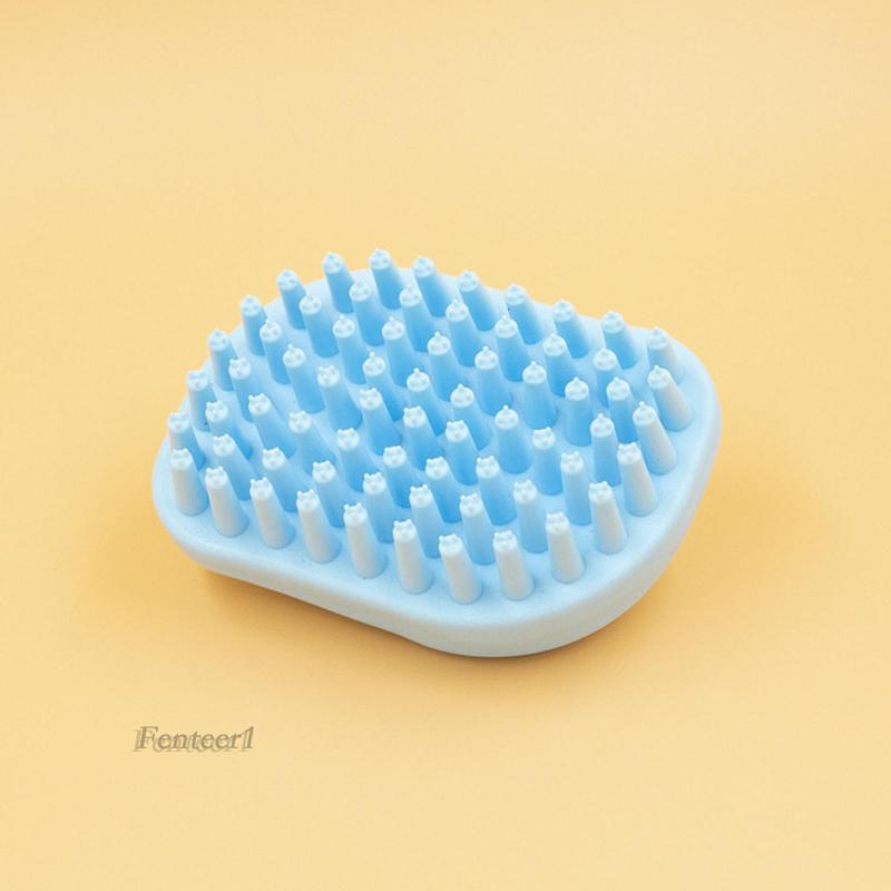 1 Bàn Chải Massage Tắm Cho Thú Cưng Màu Trắng