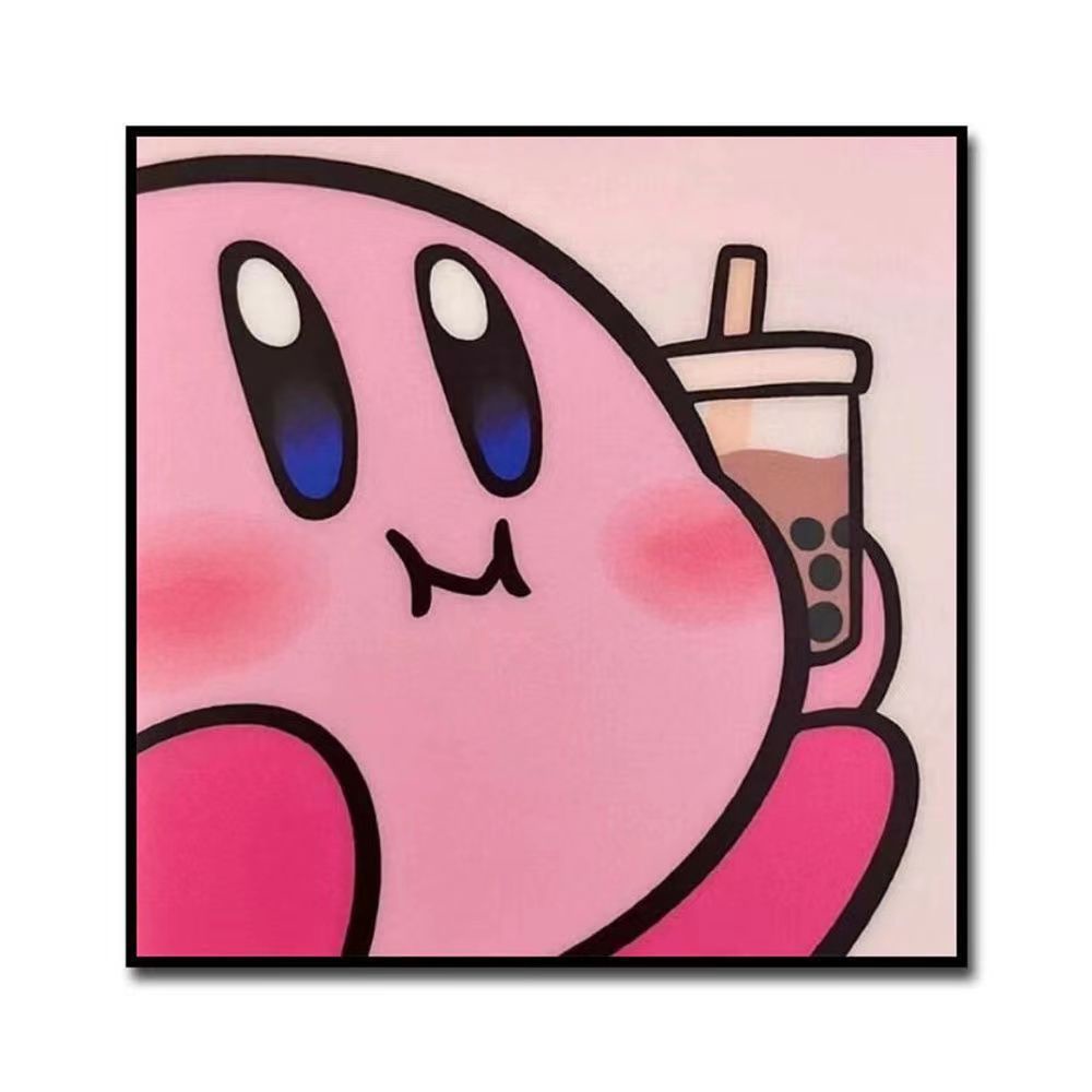 Star Kirby Diamond Painting Phim hoạt hình dễ thương DIY Handmade Kids Student Homework Dễ dàng bắt đầu vẽ kim cương