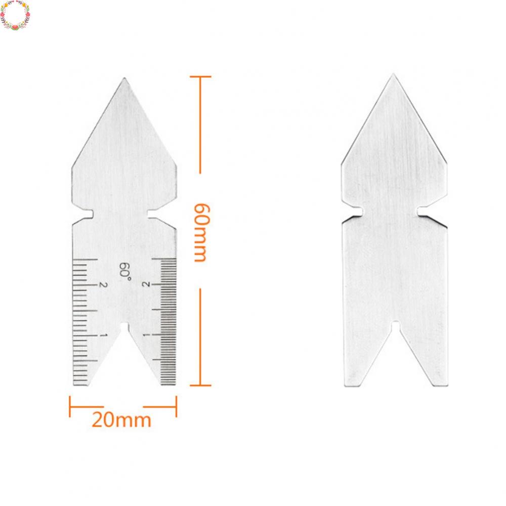 4-mảnh 55&amp;60 ° Gauge metric và inch tích hợp thread gauge center gauge