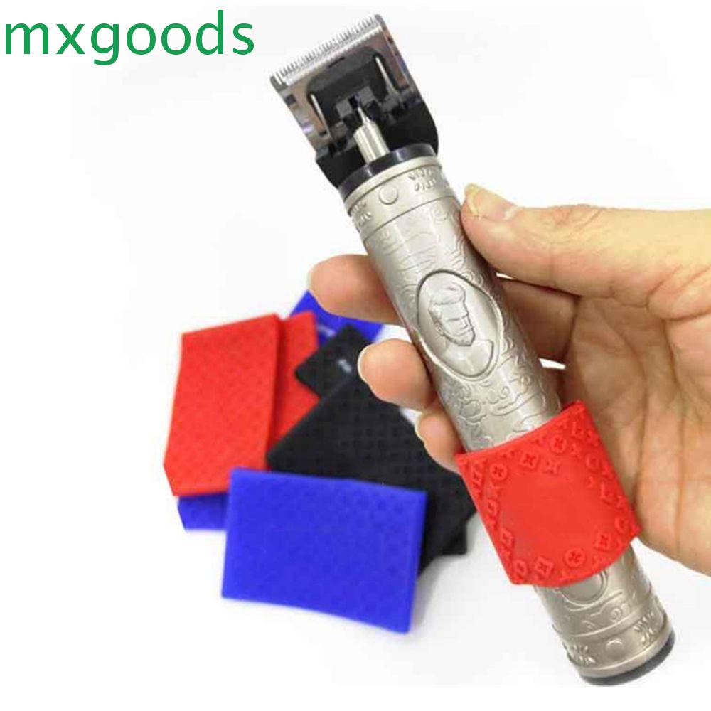 MXGOODS Vỏ Bọc Tay Cầm Tông Đơ Cắt Tóc Bằng Silicone Chống Trượt Hình Chữ Nhật Họa Tiết Ngôi Sao Màu Đỏ