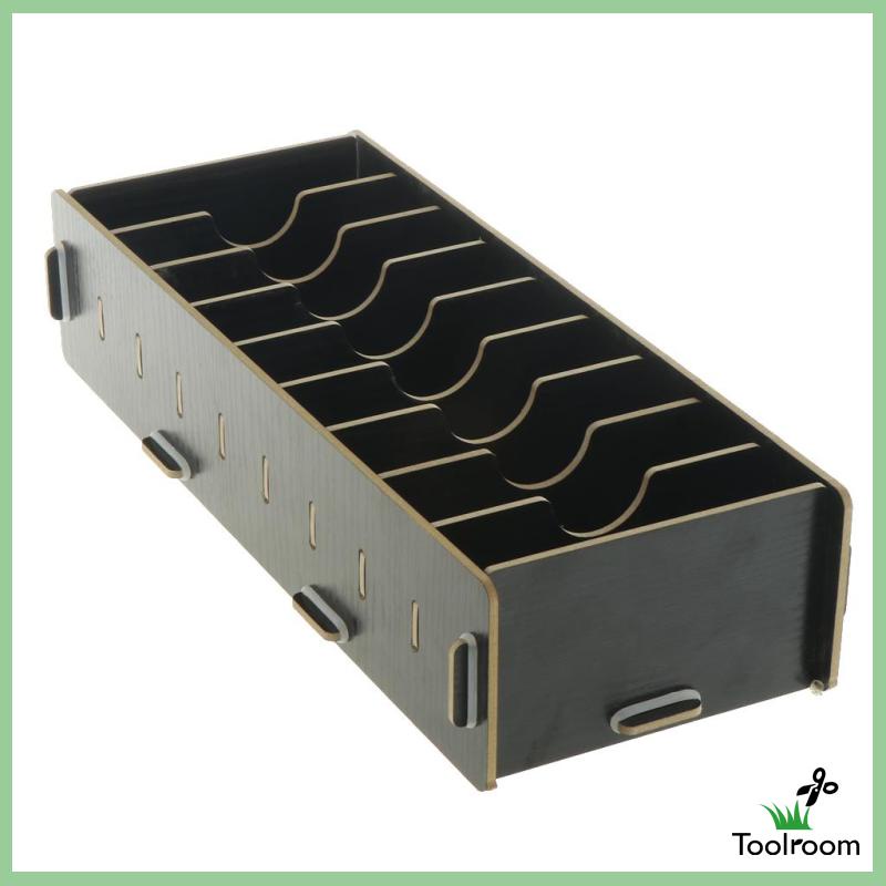 Khay Đựng Thẻ Tên Để Bàn 9 Ngăn Màu Đen