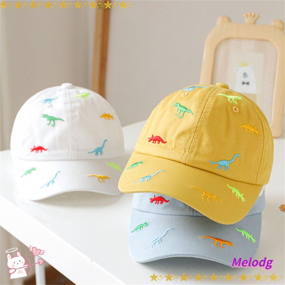 MELODG Mũ Lưỡi Trai Thêu Hình Khủng Long Thời Trang Mới Cho Bé 1-4 Tuổi