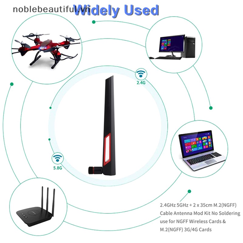 Ăng Ten 2.4G 5.8G LTE Băng Tần Kép 10DBI SMA Male / RP-SMA