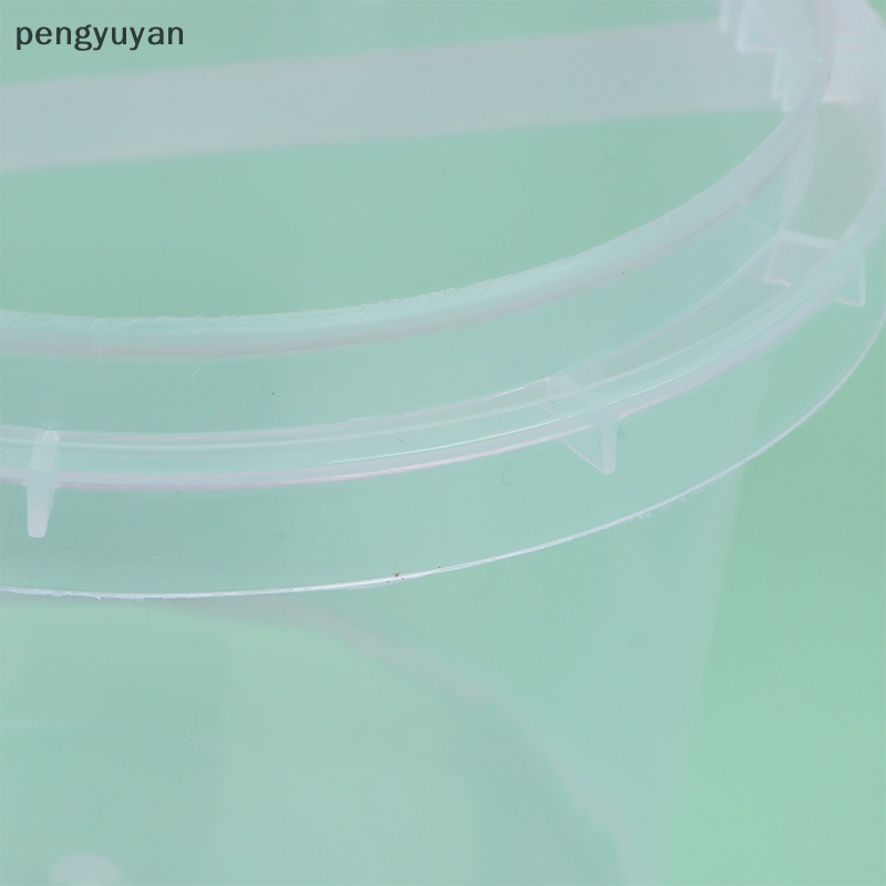 Xô Nhựa Trong Suốt Có Nắp Và Tay Cầm 500 / 1000ML