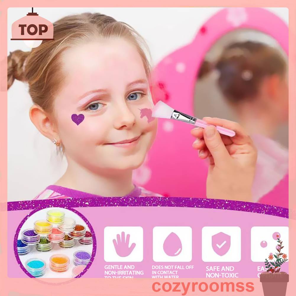 Hình Xăm Dán Tạm Thời Họa Tiết Động Vật Hoạt Hình 3D Dễ Thương Chống Nước