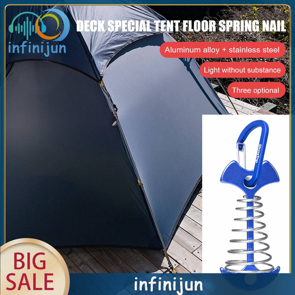 Móc Khóa Cố Định Dây Lều Cắm Trại Bằng Nhôm Tiện Dụng