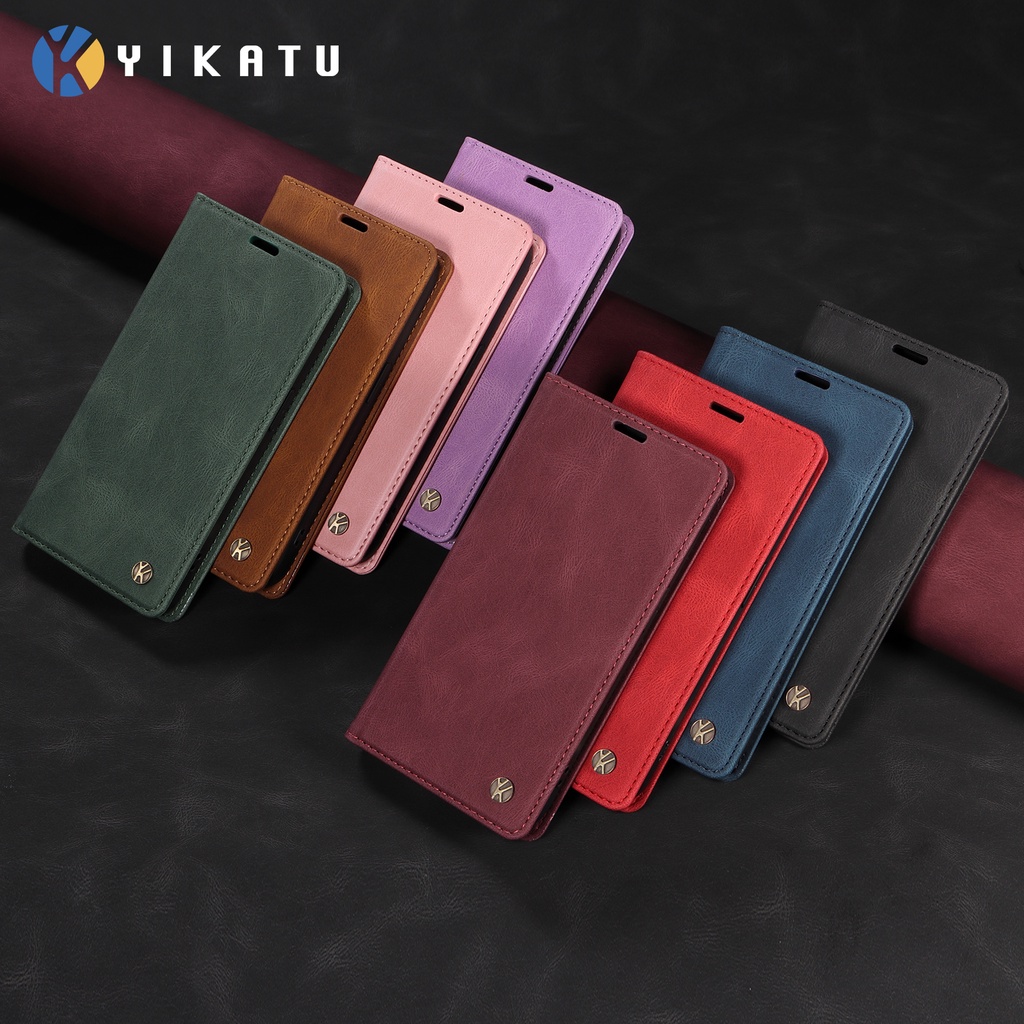 Samsung S20 FE S20 S10 S10+ S10e Bao Da Điện Thoại Nắp Gập Từ Tính Tích Hợp Ví Đựng Thẻ Và Giá Đỡ Dành