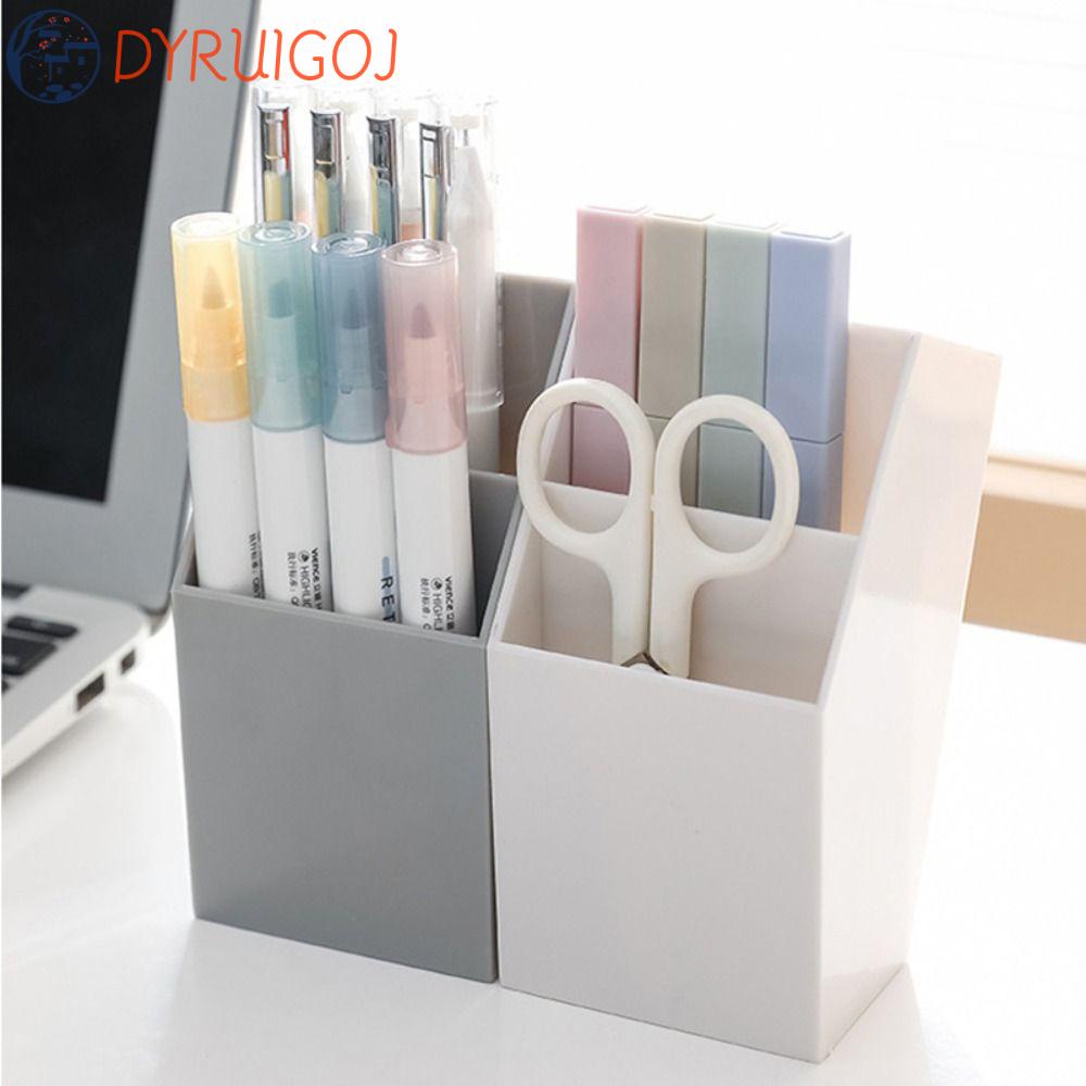 Hộp Đựng Cọ Trang Điểm DYRUIDOJ Hai Lớp Bằng Nhựa Kích Thước Lớn Dễ Thương Để Bàn Hàn Quốc