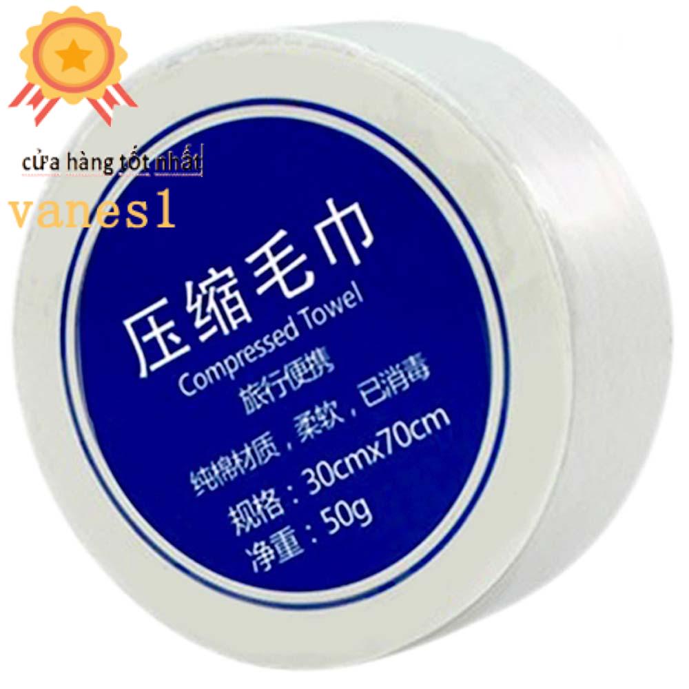 VANES1 Khăn Nén Bằng Vải Cotton Vi Sợi Dễ Dàng Mang Theo Khi Đi Du Lịch Cắm Trại