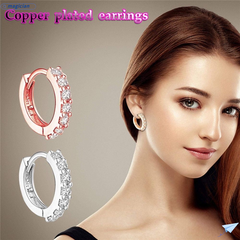 MAG 1 / 3 Đôi Bông Tai Thiết Kế Tinh Xảo Phong Cách Retro Cho Nữ