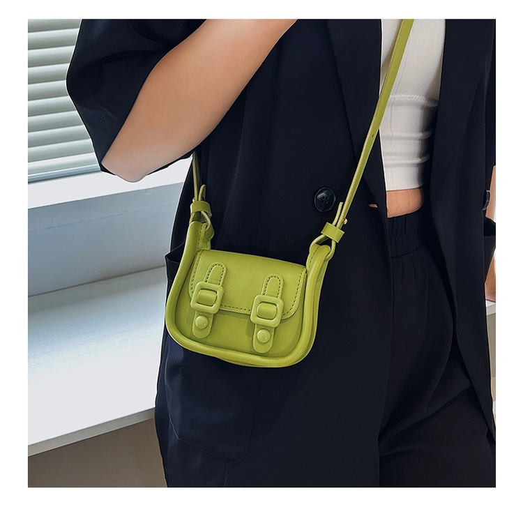 Túi Đeo Chéo Mini Bằng Da PU Phong Cách Hàn Quốc Thời Trang Cho Nữ