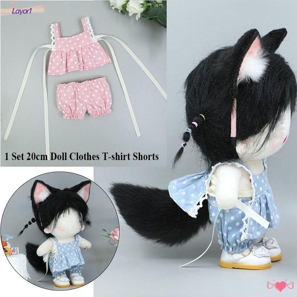 LAYOR1 1 Bộ Quần Áo Cho Búp Bê 20cm Chất Lượng Cao