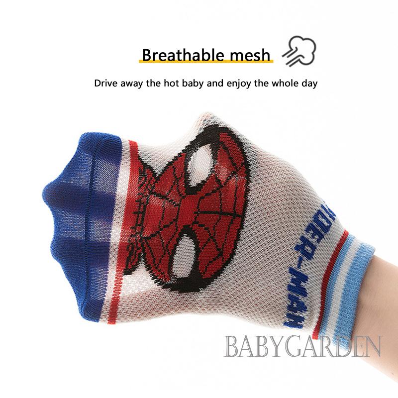 Set 5 Đôi Vớ Cotton Mềm Mại Họa Tiết Hoạt Hình Cho Bé 1-12 Tuổi