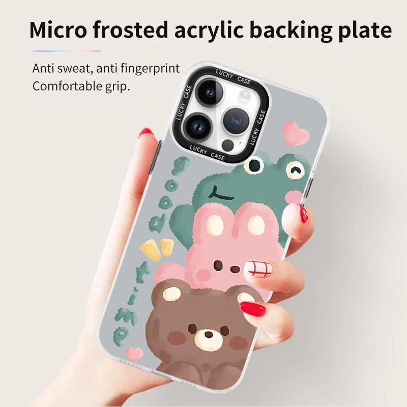 Ốp Điện Thoại Imd In Hình Động Vật Màu Laser Cho Iphonexr128Plus 1314