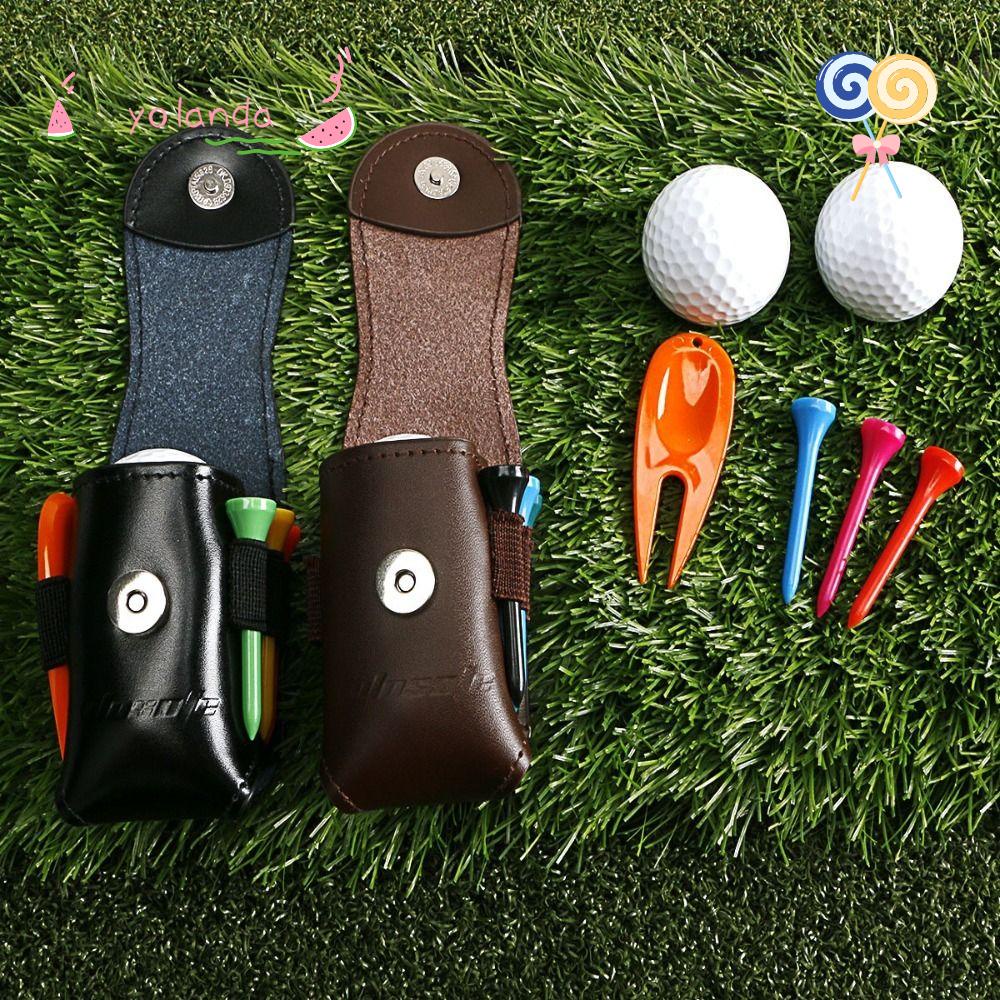 YOLA Túi Da Đeo Hông Đựng Bóng Golf Tiện Dụng