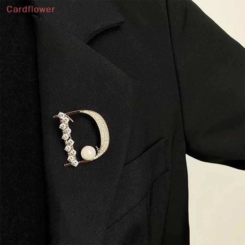 < Cardflower > Ghim Cài Áo Nhỏ Hình Chữ D Chưa Phai Màu Phụ Kiện Hàng Ngày Cho Nữ