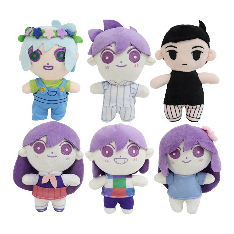 1/6/7pcs Omori Plush Doll Cartoon Stuffed Pillow Toy Plushies