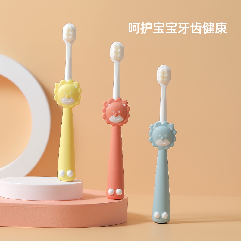 Bàn chải đánh răng từ sợi lông tơ siêu mềm không đau cho bé