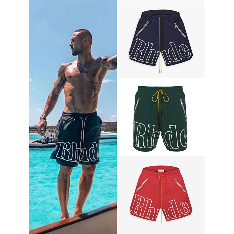 R-u88-u8- Quần Short Thể Thao Bóng Rổ Marlboro Có Dây Kéo Thời Trang Đường Phố Cổ Điển Mới Nhất