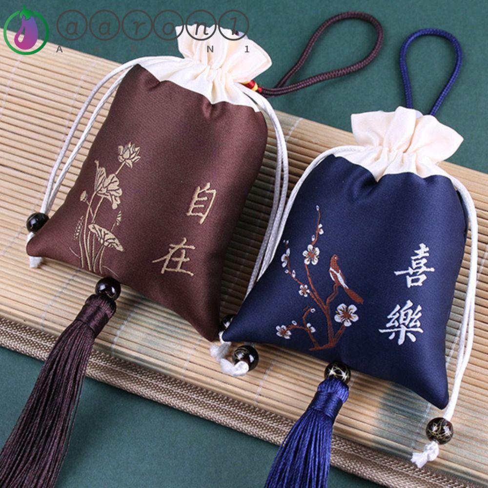 AARON1 Túi Thơm Phối Tua Rua Phong Cách Trung Hoa Thời Trang