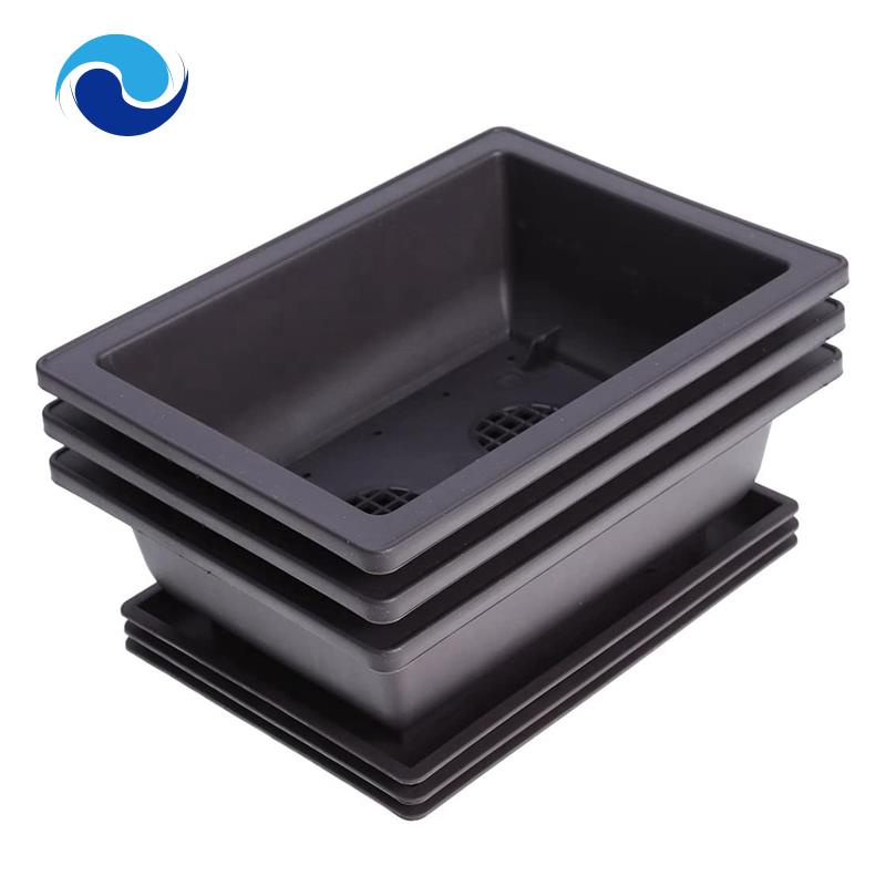 Bộ 6 Chậu Nhựa Trồng Cây Bonsai Kích Thước 22.5X16.5cm Tiện Dụng Cho Sân Vườn