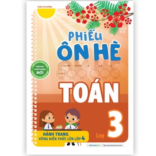 Sách Phiếu ôn hè Toán lớp 3