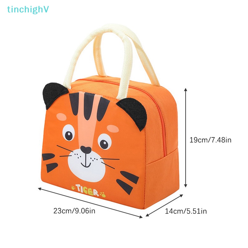 Túi Đựng Cơm Trưa Giữ Nhiệt Họa Tiết Hoạt Hình Dễ Thương Cho Nữ Và Trẻ Em