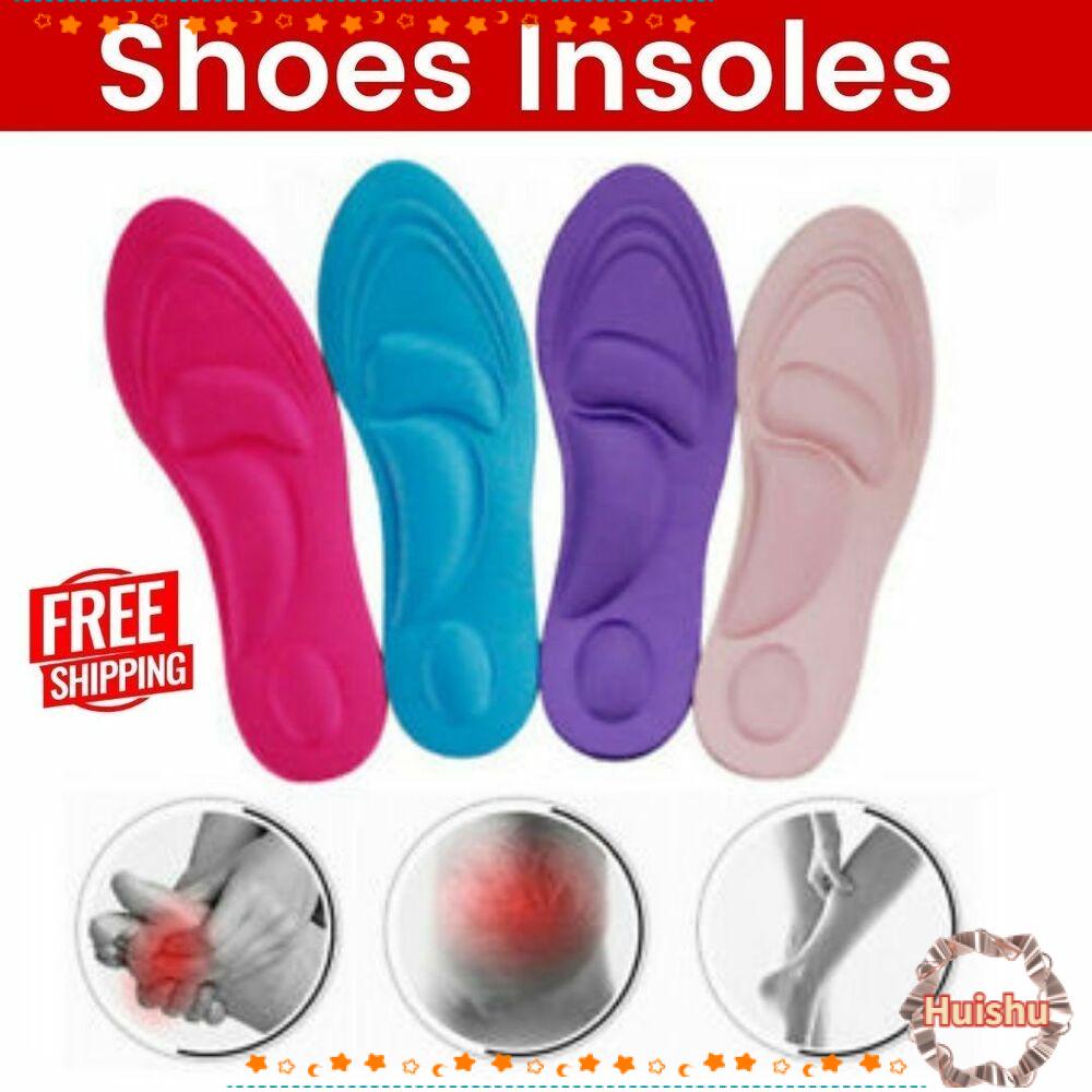 HS Đế Lót Giày Thể Thao 4D Mềm Mại Thoải Mái Giúp Giảm Đau Tiện Dụng
