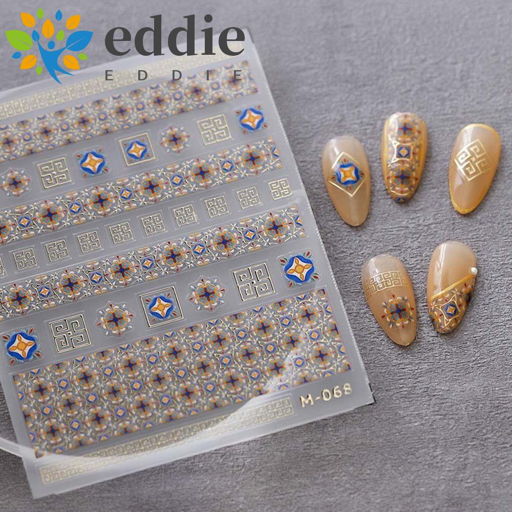 26EDIE Miếng Dán Trang Trí Móng Tay Hình Thỏ Hoạt Hình Màu Đồng Dành Cho Nữ