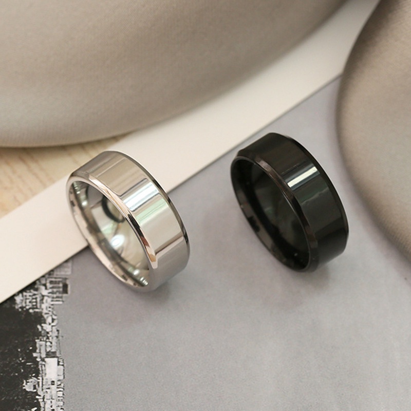 Ygt Nhẫn Thép Không Gỉ Nhám Phong Cách Punk Đơn Giản Cho Nam