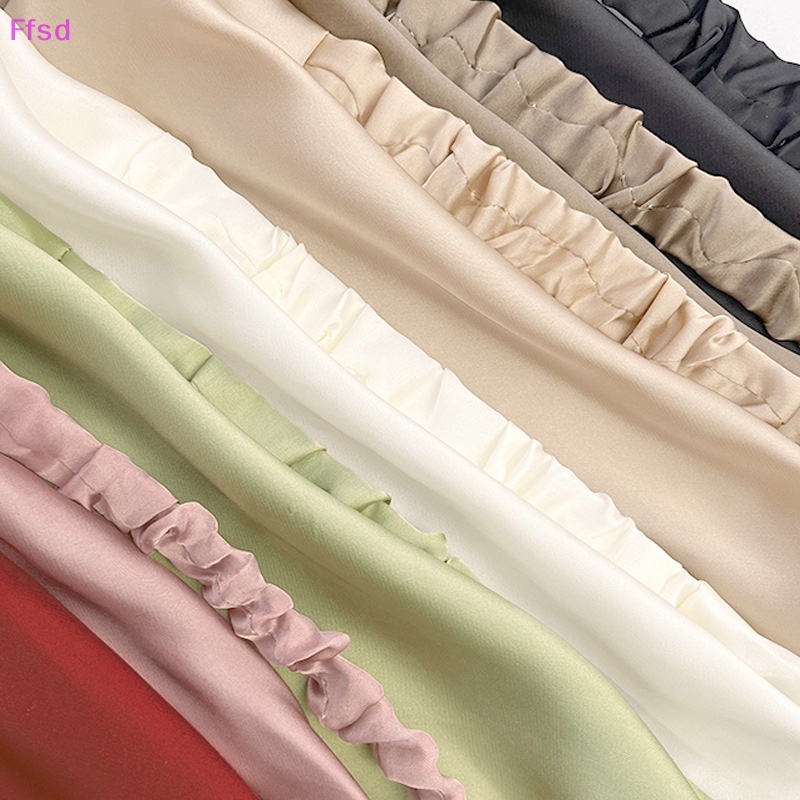 {Ffsd} Khăn Voan Trùm Đầu Bandana Hình Tam Giác Co Giãn Màu Trơn Trang Trí Tóc Thời Trang Mùa Hè Dành Cho Bạn Nữ * Bán Chạy