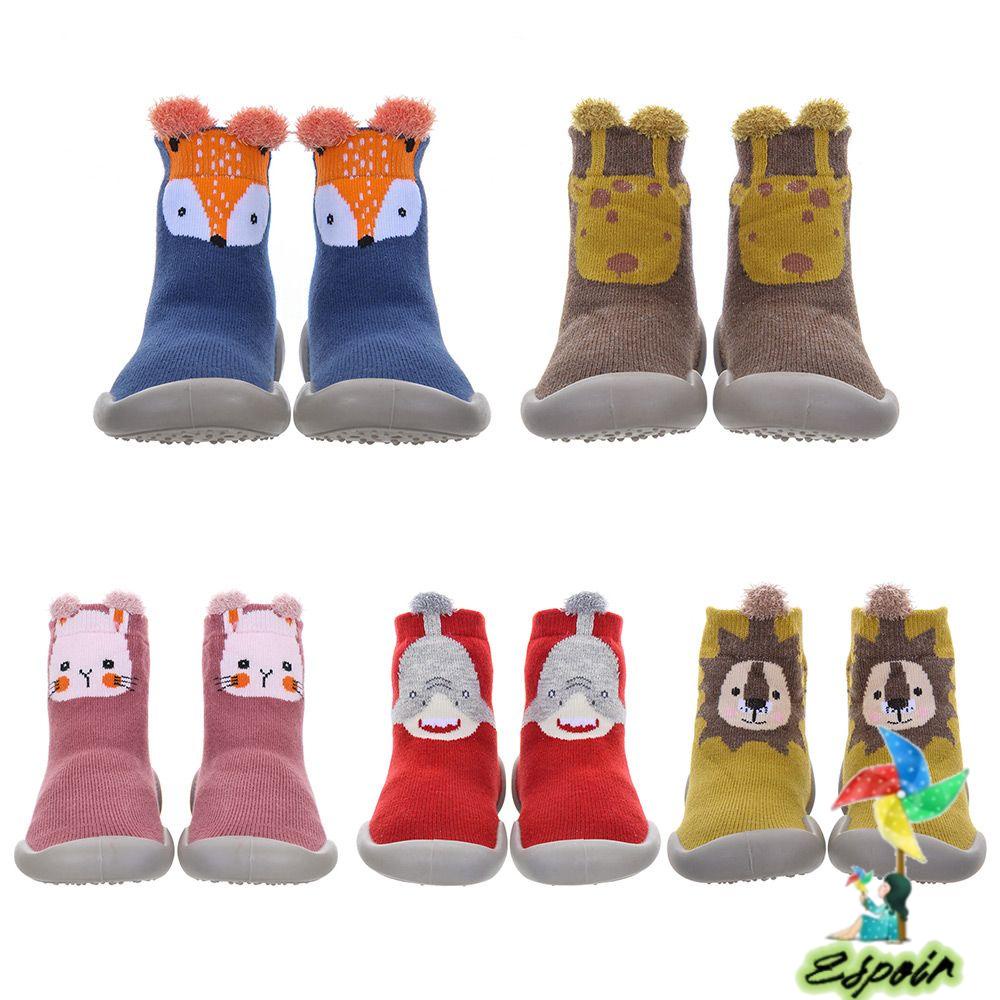 ESPO Vớ Lông Cừu San Hô Dày Dặn Họa Tiết Hoạt Hình Dễ Thương