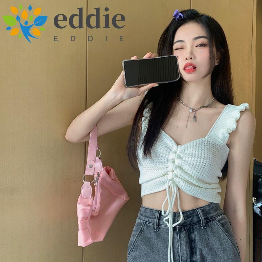 26EDIE Áo Dây Rút Cổ Chữ V Hở Lưng Không Đường May Gợi Cảm Cho Nữ