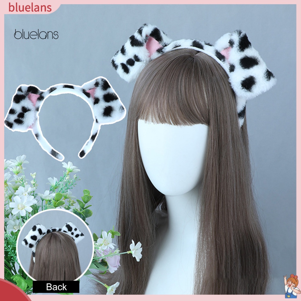 Băng Đô Tai Thú Nhồi Bông Họa Tiết Chấm Bi Dễ Thương Cho Người Lớn Và Trẻ Em