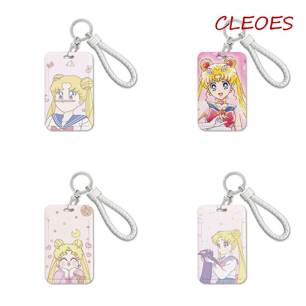 CLEOES Vỏ Bọc Thẻ / Móc Khóa Hình Thủy Thủ Mặt Trăng Dễ Thương