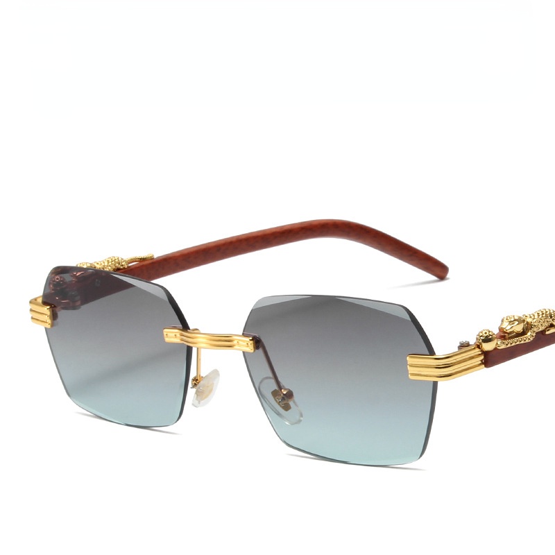 Kính Mát Gọng Vuông Kim Loại Thời Trang Cho Nam Nữ