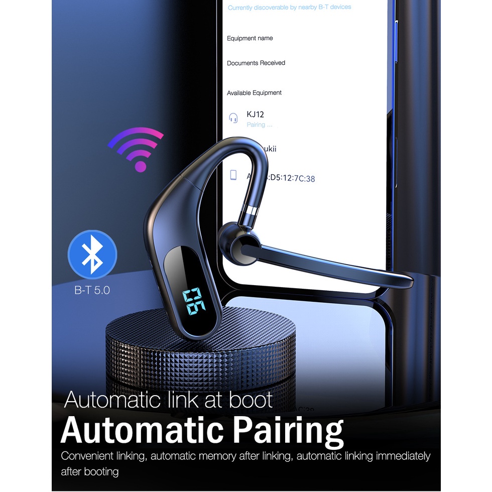 Tai Nghe Nhét Tai Bluetooth 5.0 KJ12 KJ12 Mới