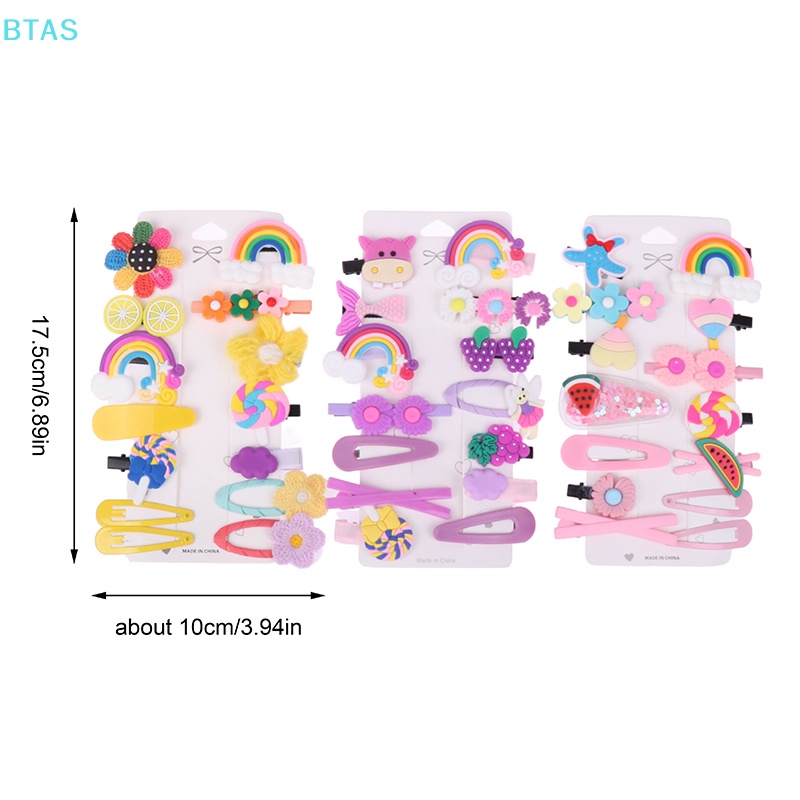 Set 14 Kẹp Tóc Hoạt Hình Xinh Xắn Cho Bé Gái