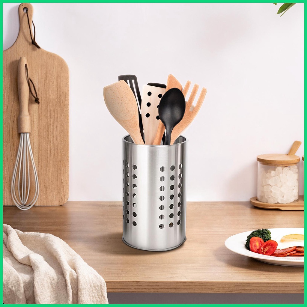 Giá Đỡ Đũa Bằng Thép Không Gỉ Có Lỗ Tròn Tiện Dụng Cho Máy Rửa Chén