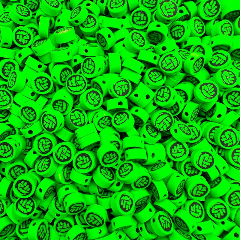 Set 30 Hạt Đất Sét Polymer 10mm Hình Siêu Anh Hùng Marvel Làm Trang Sức Thủ Công