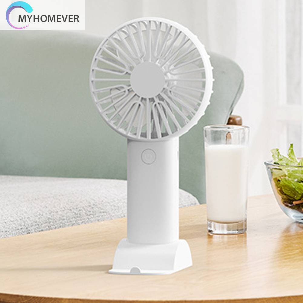 Quạt Mini Cầm Tay 3 Tốc Độ Kèm Sạc USB Tiện Dụng Chất Lượng Cao