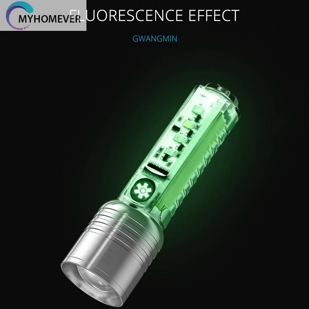 Đèn Pin XHP50 500mAh 800LM Sạc USB Type-C Chống Thấm Nước Tiện Dụng