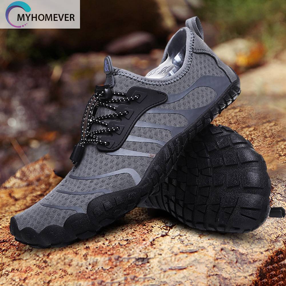 Giày Lưới Co Giãn Đi Bộ Đường Dài Cho Nam